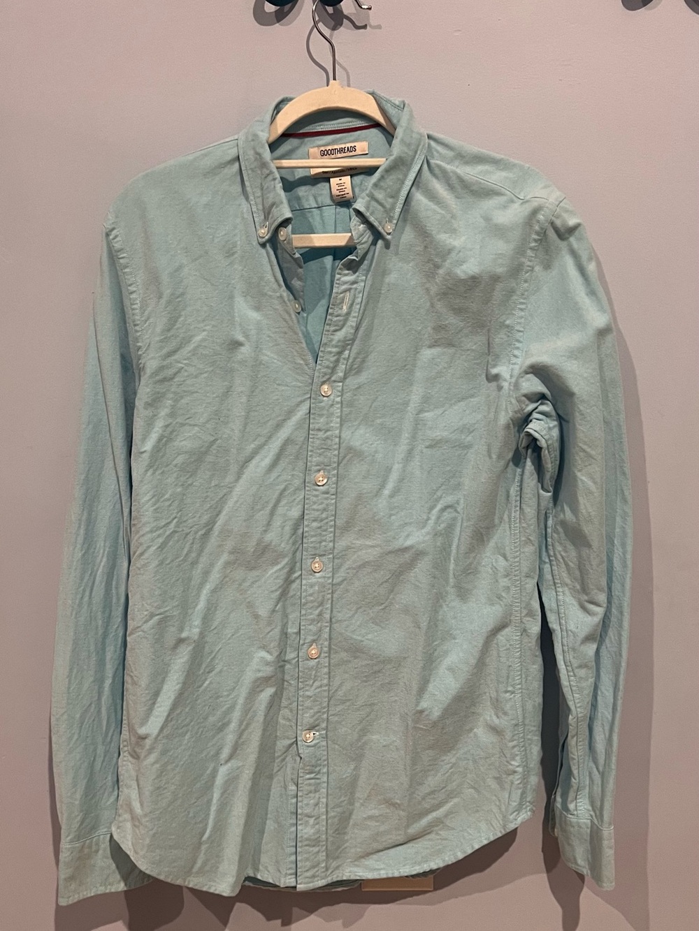Goodthreads Teal Button-Down Shirt